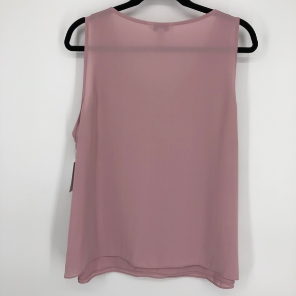 Nine West Womens Tank Top Blouse Size XXL Pink Softshell V Neck Lightweight NWT - Picture 7 of 11